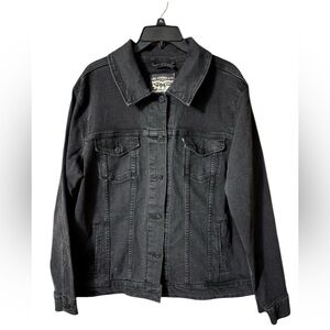 Levi Strauss & Co Women’s Original Trucker Black Jean Jacket Sz 3X